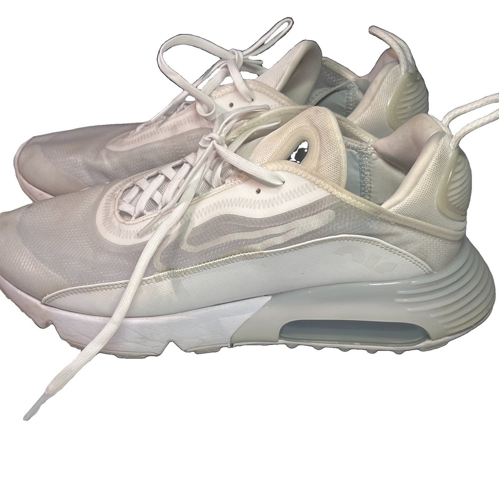 Nike Air Max 2090 Triple White Mens Size 12 Sneakers BV9977-100 Low Top Shoes